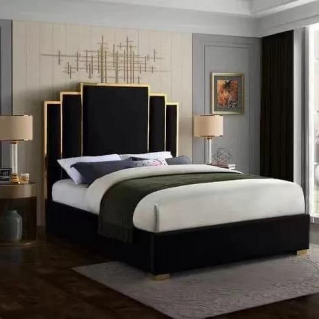 Luxury Bouclé Bed