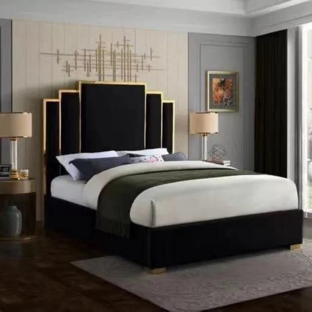 Luxury Bouclé Bed